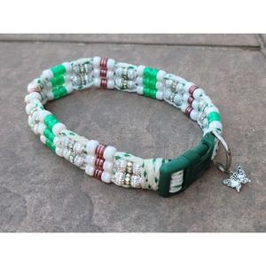 Custom Handmade Beaded Bling Dog Collar